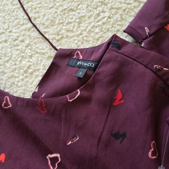 🌈RW&CO. With Pockets!  👠 ❤️ Back Zip Tie Detail Back Long Sleeve Dress - Picture 6 of 8